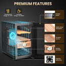 MOJGAR 25L ELECTRIC HUMIDOR 200 COUNTS CIGAR HUMIDOR CABINET-BLACK - Like New
