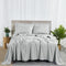 BIBB HOME 2000 COUNT 6-PIECE RAYON FROM BAMBOO SHEET SET KING - SILVER - Brand New