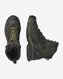 SALOMON QUEST 4 GORE-TEXHIKING BACKPACKING MEN 8.5 - OLIVE NIGHT/ PEAT/SAFARI - Like New