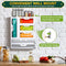 KOCWELL BAG ORGANIZER PLASTIC WRAP DISPENSER WITH CUTTER, 6 IN 1 KITCHEN - WHITE - Brand New