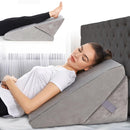 ALLSETT HEALTH ADJUSTABLE BED WEDGE PILLOW FOR SLEEP APNEA ASH101-FBA - Gray - Like New