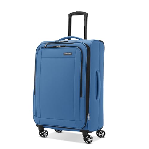 SAMSONITE SAIRE LTE SOFTSIDE EXPANDABLE LUGGAGE WITH SPINNER WHEELS - BLUE - Like New