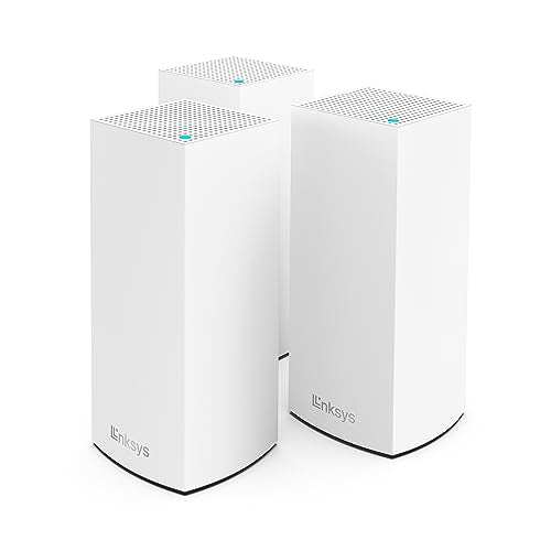LINKSYS ATLAS WIFI 6 ROUTER HOME MESH SYSTEM DUAL-BAND 3-PACK MX20MS3 - WHITE - Like New