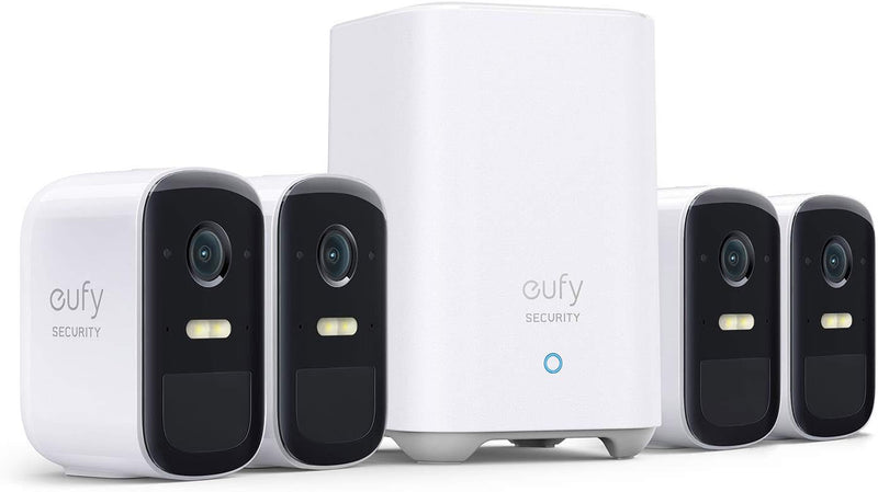 Eufy Security eufyCam S220 2C Pro 4 Cam Kit Wireless Camera T88631D1 - White - Brand New