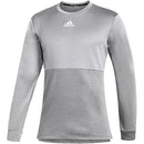 ADIDAS TEAM ISSUE CREW TOP MEN'S TRAINING L GREY/WHITE GREYTWO-L - Like New