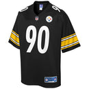 NFL PRO LINE Men's T.J. Watt Black Pittsburgh Steelers Player Jersey Size: 2XL - Brand New