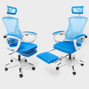 QuDez Ergonomic Office Chair w/Reclining High Back Adjustable Headrest Foot - Brand New