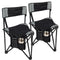 REDCAMP 2 Pack Tripod Camping Chairs Folding Lightweight Portable, 50213 - Black - Like New