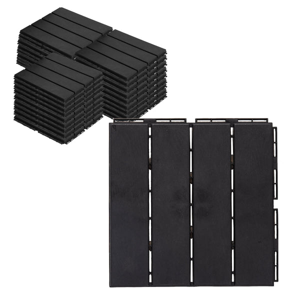 ASTEROUTDOOR Interlocking Deck Tiles Plastic Waterproof Outdoor Flooring 12"x12" - Like New