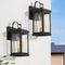 A047380 CLASSY LEAVES BLACK OUTDOOR LIGHT FIXTURE 2 PACK - BLACK Like New