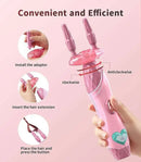 GEYIIE LITTLE PRINCESS SALON SET WITH BEADS DIY HAIR STYLING TOOLS - PINK - Like New