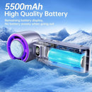 COOLHILL HANDHELD PORTABLE FAN WITH TURBO COOLING, SPEED(1-100) 5500MAH - PURPLE - Like New