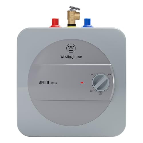 WESTINGHOUSE APOLO CLASSIC 1.3 GAL. POINT OF USE 1440W ELEMENT MINI-TANK - GREY - Like New