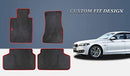 HD-Mart Car Floor Mat Custom Fit for BMW New 5 Series Rubber Black/Red - Brand New