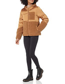 AMAZON ESSENTIALS WOMENS FULL-ZIP SHERPA FLEECE HOODED PUFFER JACKET - SIZE: S - Like New