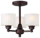 Minka Lavery 1738-167 1730 Series 3-Light Semi-Flush in Bronze - Brand New