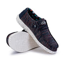 HEY DUDE MENS SHOES WALLY SOX SIZE 8 - BLUE ORANGE - Like New