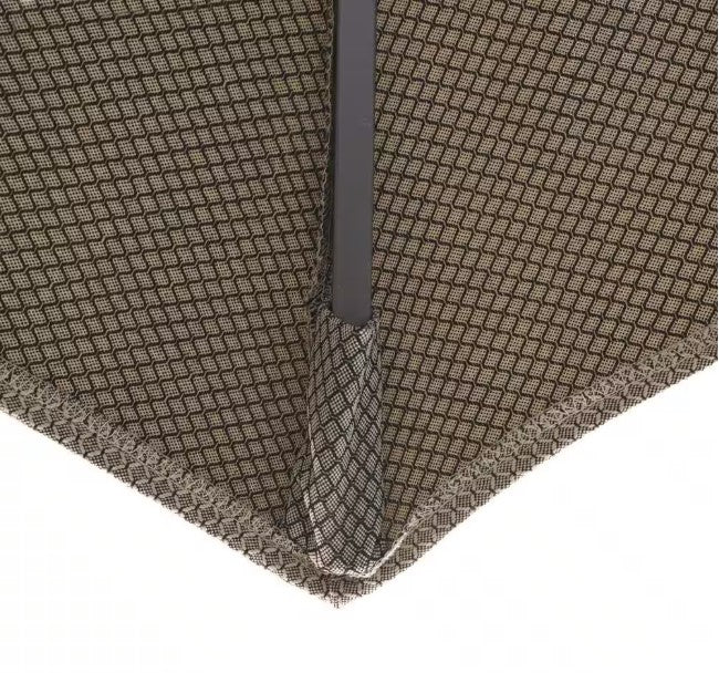 CALIFORNIA UMBRELLA 9 FT. DARK ASH ALUMINUM MARKET PATIO PUSH TILT CRANK - WHEAT - Like New