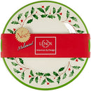 LENOX 863668 HOLIDAY 4-PIECE MELAMINE ACCENT PLATE SET, RED & GREEN - Like New