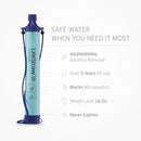 LIFESTRAW PERSONAL WATER FILTER FOR HIKING, CAMPING, TRAVEL, EMERGENCY PREPS - Like New