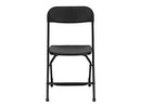 Flash Furniture Hercules Plastic Folding Chair, Black - Brand New