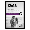 Americanflat 12x18 Poster Frame with Shatter-Resistant Glass - Black - Brand New