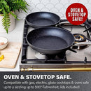 GRANITESTONE 11" Non-Stick Frying Pan with Mineral/Diamond Coating - Black - Like New