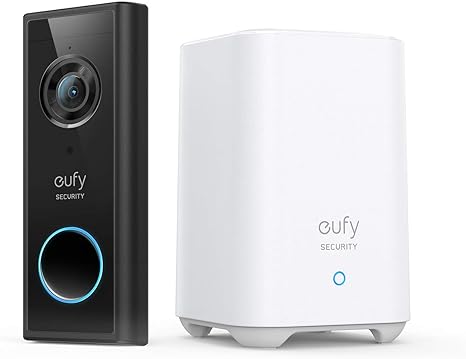 eufy Security Video Doorbell S220 2K Resolution E82101W3 - Black - Brand New