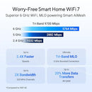 ASUS TRI-BAND WIFI 7 ROUTER 320MHZ BANDWIDTH & 4096-QAM RT-BE92U BE9700 - BLACK - Like New