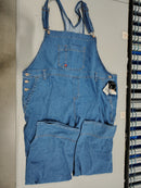 DICKIES WOMEN PLUS RELAXED FIT BIB OVERALLS SIZE: 24W - STONEWASHED MEDIUM BLUE - Brand New