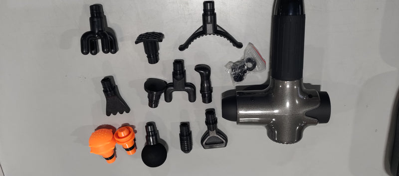 DACORM MASSAGE GUN DEEP TISSUE PERCUSSION MUSCLE MASSAGE GUN - PURE GRAY - Like New