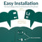 Sunnydaze 16.7' Steel Garden Edging for Landscaping 5-Pack HBM-666 Gray - Like New