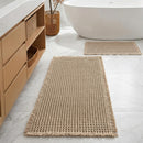 Furicher Large Waffle Bath Mat Set, Non Slip Bath Rug Set, Ultra Absorbent - Like New