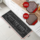 J&V TEXTILES Kitchen Mat Cushioned Anti Fatigue Floor Mat - Bless This Food - Brand New