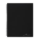 OFFICE DEPOT BRAND WIREBOUND BUSINESS NOTEBOOK 7-1/4" X 9-1/2" 80 SHEETS BLACK - Brand New