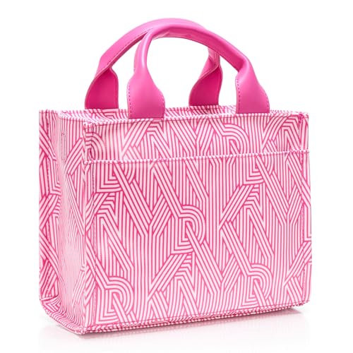DKNY HADLEE SMALL CANVAS TOTE - HOT PINK - Like New