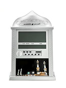 AZAN CLOCK FOR USA MODEL 4004, SILVER - Brand New