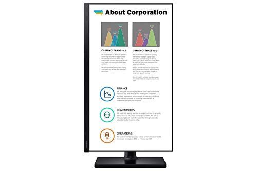 Samsung T45F 27" Borderless IPS Panel Adjust Professional FHD Monitor - Black - Brand New