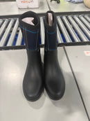 DKSUKO RAIN BOOT - SIZE: WOMEN 8 - BLUE PLAID - Like New