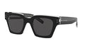 DG4413 Dolce Gabbana DG4413-675/R5 Sunglasses BLACK/CRYSTAL w/GREY 48mm - Like New