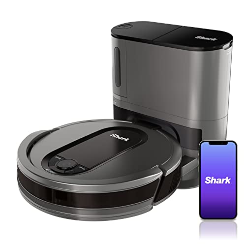 SHARK AV911S EZ ROBOT VACUUM SELF-EMPTY BASE BAGLESS ROW-BY-ROW - GRAY - Like New
