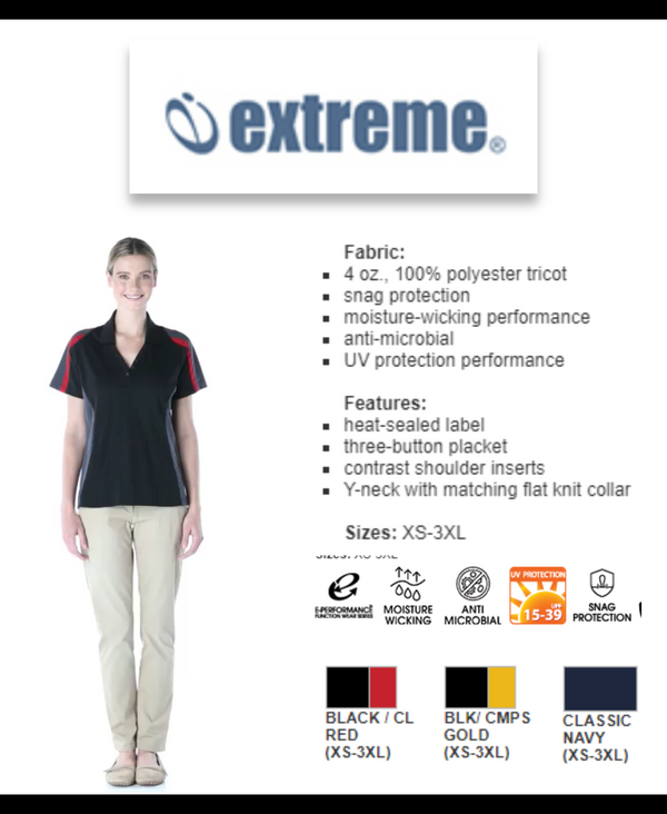 75119 Extreme Ladies' Colorblock Snag Protection Polo - Brand New