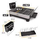 Genteen Dish Drying Rack, Stainless Steel Dish Rack with Drainboard and Spout - Like New