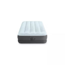 INDEX MID RISE 12" AIR MATTRESS WITH INTERNAL USB PUMP - TWIN - LIGHTBLUE/GRAY - Like New
