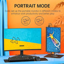 UPPERIZON Portable Monitor 15.6" 1080P FHD HDR IPS Travel Monitor UP156FH - Gray - Like New
