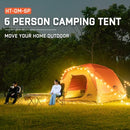 Happy Travel Camping Tent, 4/6 Person Dome Tents for Camping with Rainfly - Brand New