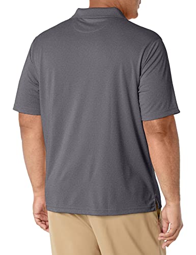 AMAZON ESSENTIALS MEN'S GOLF POLO SHIRT, QUICK DRY, SHORT SLEEVE, MEDIUM GRAY - Brand New