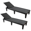 Sunnydaze 5-Position Outdoor Adjustable Chaise Lounge Chair - - Scratch & Dent