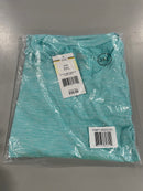 GALAXY BY HARVIC KICK START GEAR MEN'S SHORT SLEEVE CREW NECK TEE - 3XL - AQUA - Like New