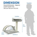 FluffyDream Cat Tree Condo with Scratching Post, Cat Tower Play House Toy - Grey - Like New